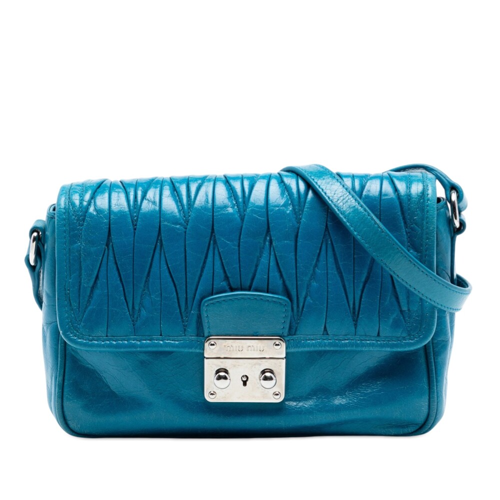 Miu Matelasse Lambskin Flap #315678M49B